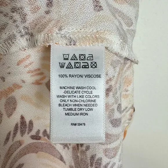 Joie | Orange & Brown Floral Print Halter Neck Sleeveless High Waist Maxi Dress - Picture 8 of 8